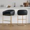 Manhattan Comfort Louvre Counter Stool in Black, 2PK 2-CS009-BK - alternate 1